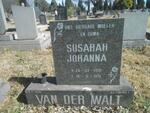 WALT Susarah Johanna, van der 1919-1991