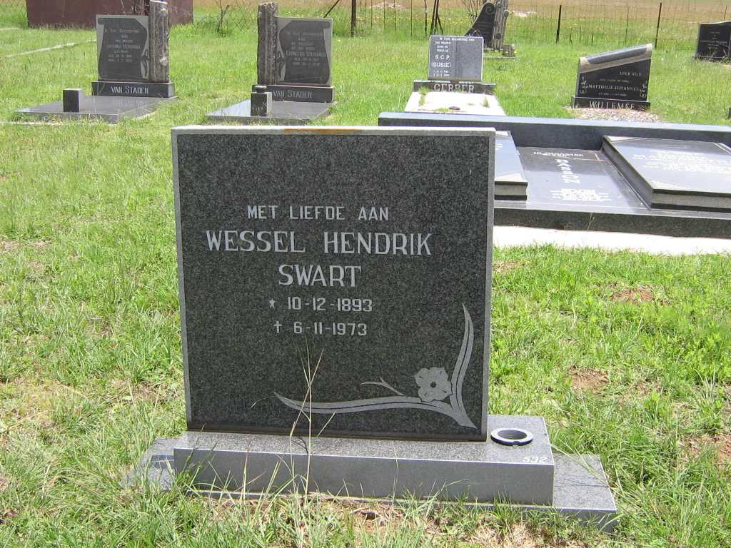 SWART Wessel Hendrik 1893-1973