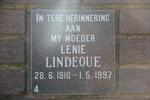 LINDEQUE Lenie 1910-1997