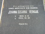 VERMAAK Solly 1920-2009 & Johanna Susanna 1931-2014