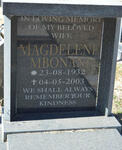 MBONANI Magdelene 1932-2003
