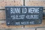 MERWE Bunni, v.d. 1927-2011