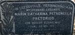 PRETORIUS Maria Catharina Petronella nee BEKKER 1907-195?