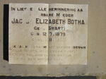 BOTHA Jacoba Elizabeth nee SWART 1879-1950