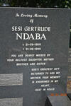 NDABA Sesi Gertrude 1958-1999