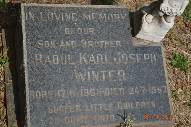 WINTER Raoul Karl Joseph 1965-1967