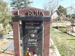 ROUX Francois, le 1956-2002 & Altha EAGAR 1960-