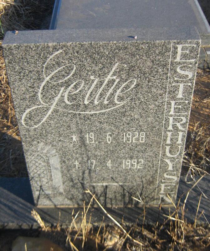 ESTERHUYSEN Gertie 1928-1992