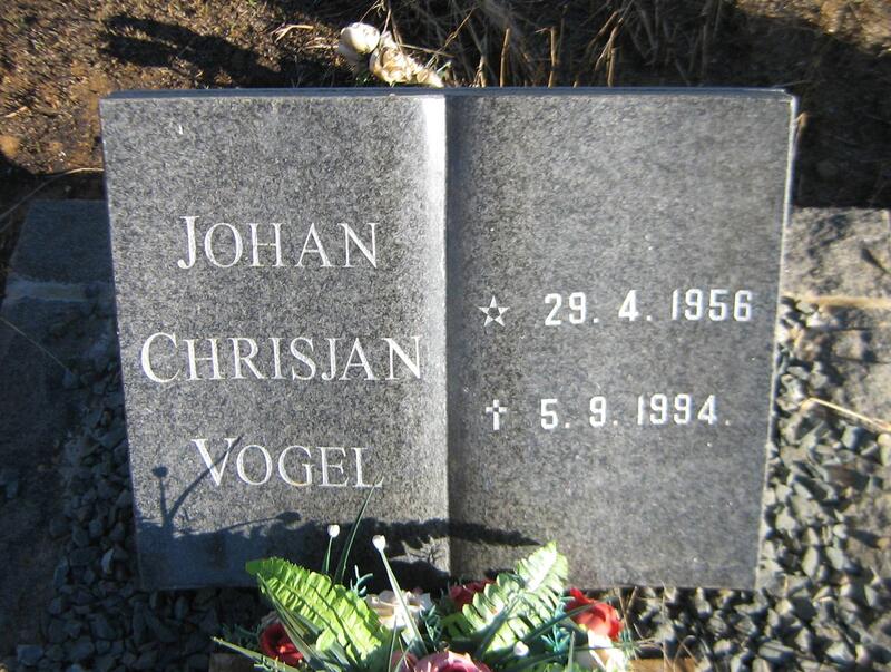 VOGEL Johan Chrisjan 1956-1994