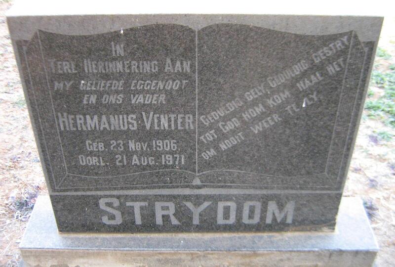STRYDOM Hermanus Venter 1906-1971