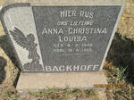 BACKHOFF Anna Christina Louisa 1959-1959