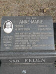 EEDEN Anne-Marie, van 1954-1956