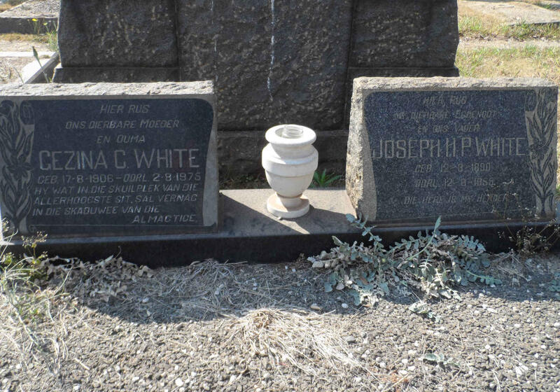 WHITE Joseph H.P. 1890-1955 & Gezina C. 1906-1975