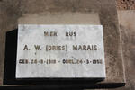 MARAIS A.W. 1919-1950