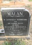 MALAN Martha Johanna 1917-1999