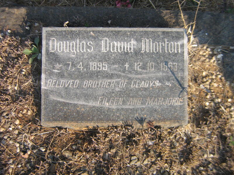 MORTON Douglas David 1895-19?3