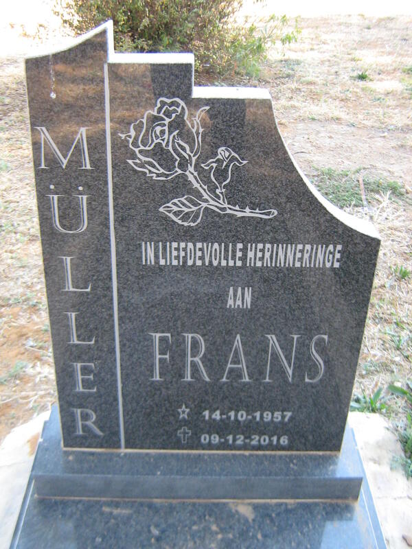 MULLER Frans 1957-2016