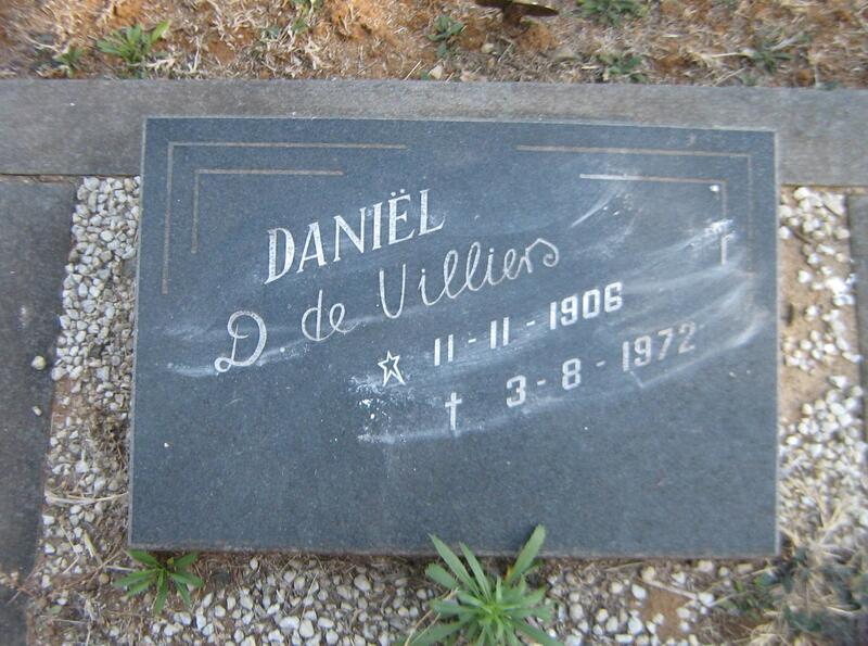 VILLIERS Daniël, de 1906-1972