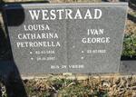 WESTRAAD Ivan George 1932- & Louisa Catharina Petronella 1936-2007
