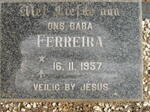 FERREIRA Baba 1957-1957