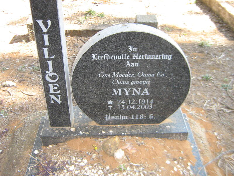 VILJOEN Myna 1914-2003