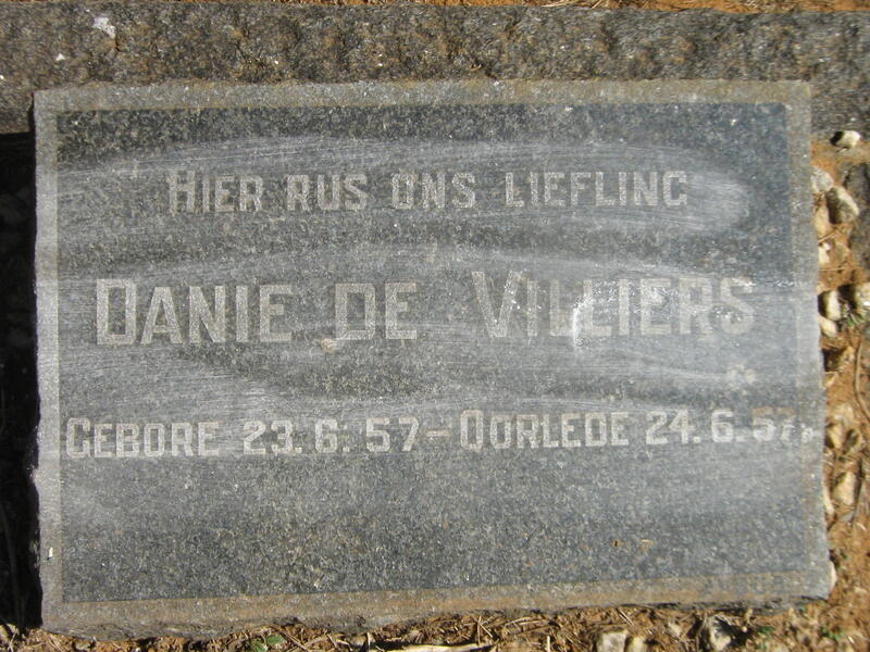 VILLIERS Danie, de 1957-1957