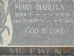 McEWEN Mary Isabella 1879-1951 :: HOLMES George 1908-1981 & Ruth Carlyle 1909-1991