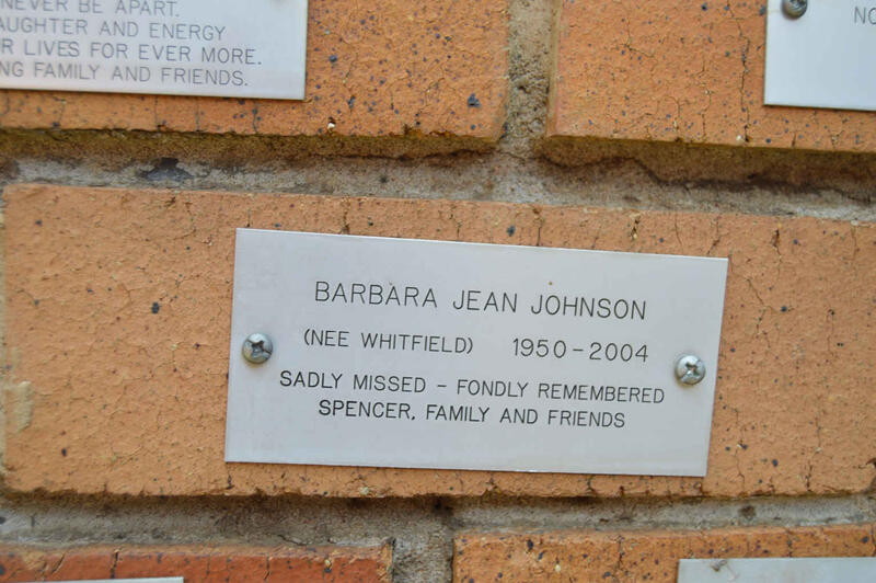 JOHNSON Barbara Jean nee WHITFIELD 1950-2004