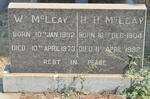 McLEAY W. 1902-1973 & H.H. 1904-1982