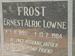 FROST Ernest Alric Lowne 1895-1984