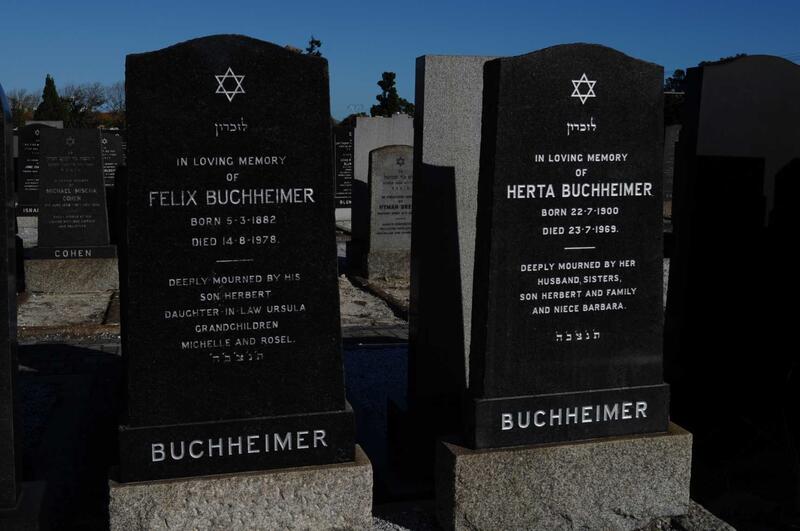BUCHHEIMER Felix 1882-1978 & Herta 1900-1969