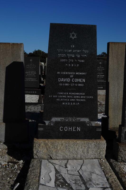 COHEN David 1911-1963