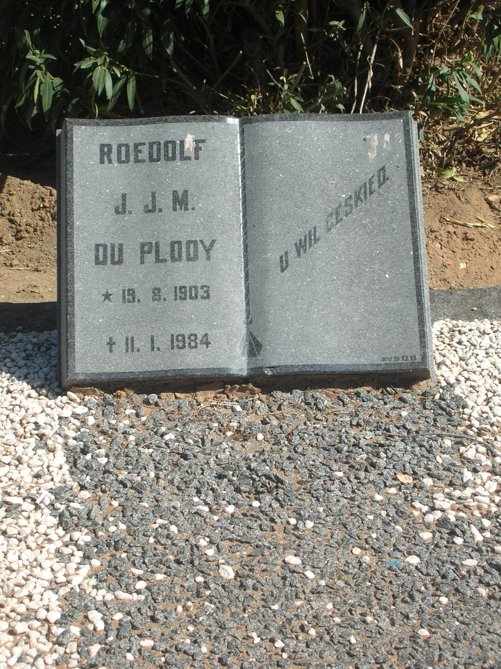 PLOOY Roedolf J.J.M., du 1903-1984