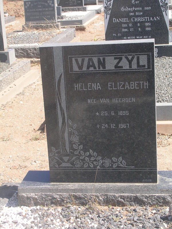 ZYL Helena Elizabeth, van nee VAN HEERDEN 1895-1967