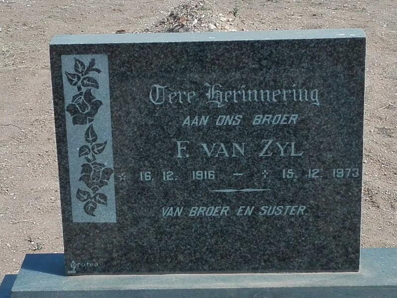 ZYL F., van 1916-1973
