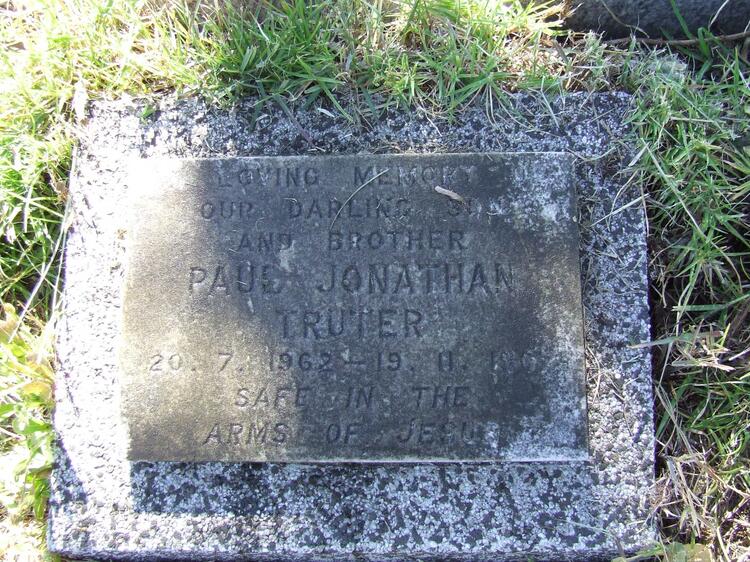 TRUTER Paul Jonathan 1962-196?