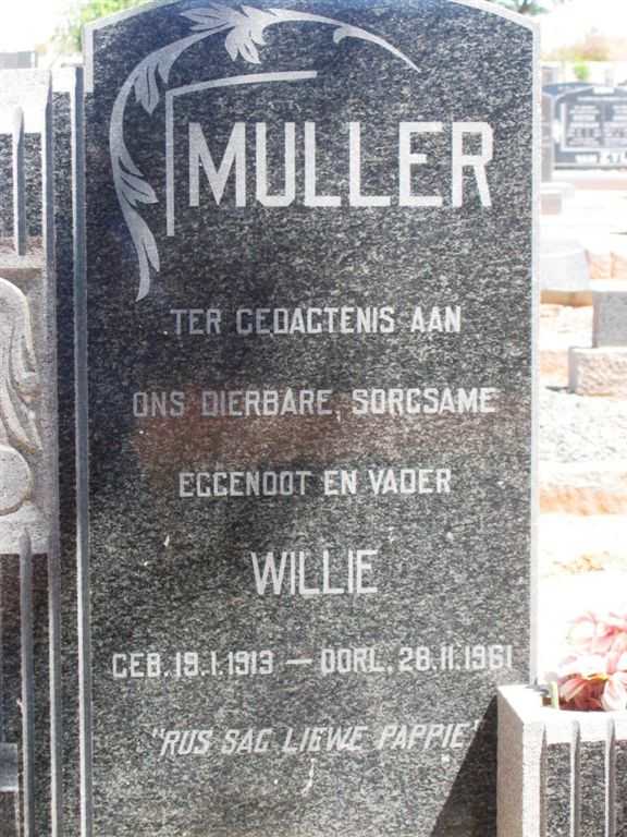 MULLER Willie 1913-1961