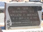 BRUWER Willem F. 1915-1961