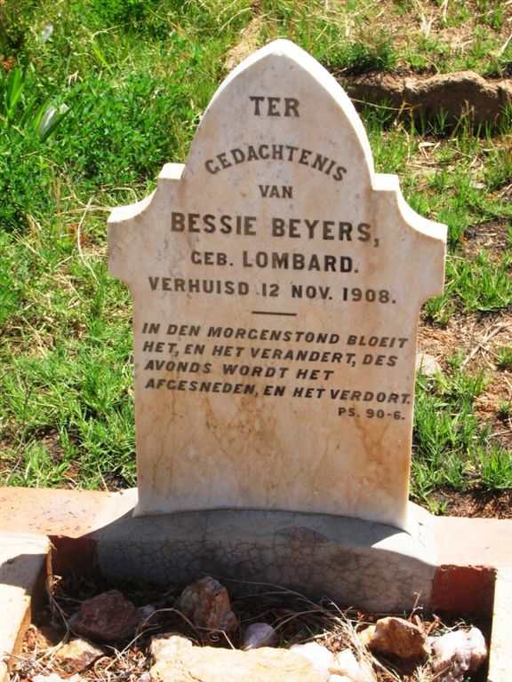 BEYERS Bessie nee LOMBARD -1908