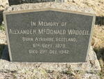 WADDELL Alexander McDonald 1879-1942