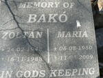 BAKÓ Zoltán 1948-1988 & Maria 1950-2009