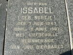 ? Issabel nee NORTJE 1947-1987
