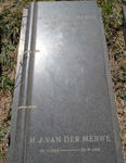 MERWE H.T., van der 1906-1976 & H.J. 1923-1996