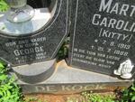 KOCK George, de 1907-1990 & Martha Carolina 1913-1988