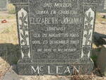 McLEAN William Henry 1896-1955 & Elizabeth Johanna BREWIS 1905-1983
