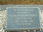 CRONJE Regina Catharina 1874-1956