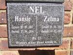 NEL Hansie 1937-2014 & Zelma 1937-2005