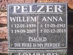 PELZER Willem 1939-2007 & Anna 1941-2015