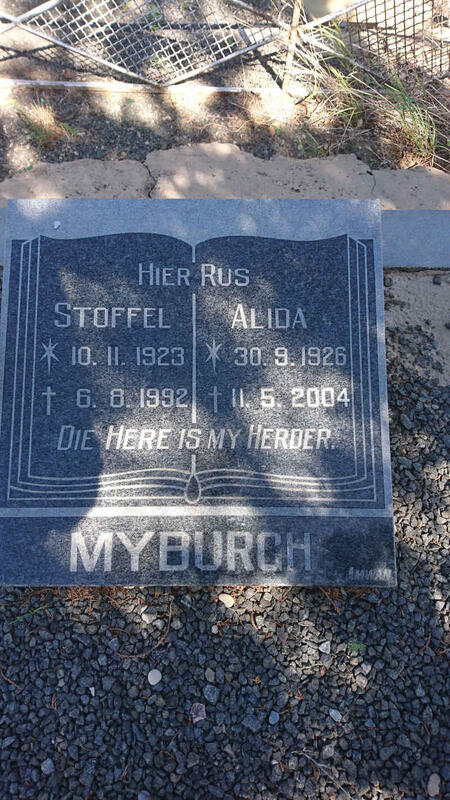 MYBURGH Stoffel 1923-1992 & Alida 1926-2004