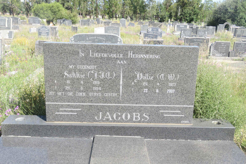 JACOBS J.I.C. 1919-1994 & C.W. 1923-2007